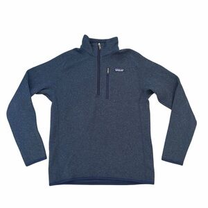 Patagonia Fleece Better Sweater 1/4 Zip Pullover Navy Blue Mens Small